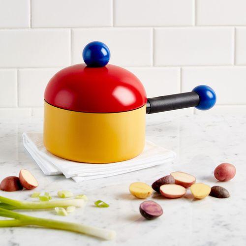 이탈리아 TVS 버블 코팅 편수 냄비 16cm