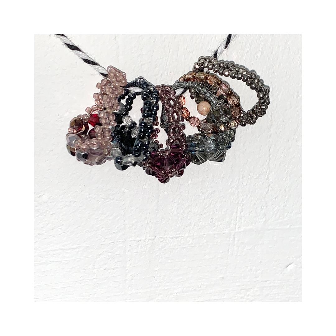 Vintage beads ring (6type)