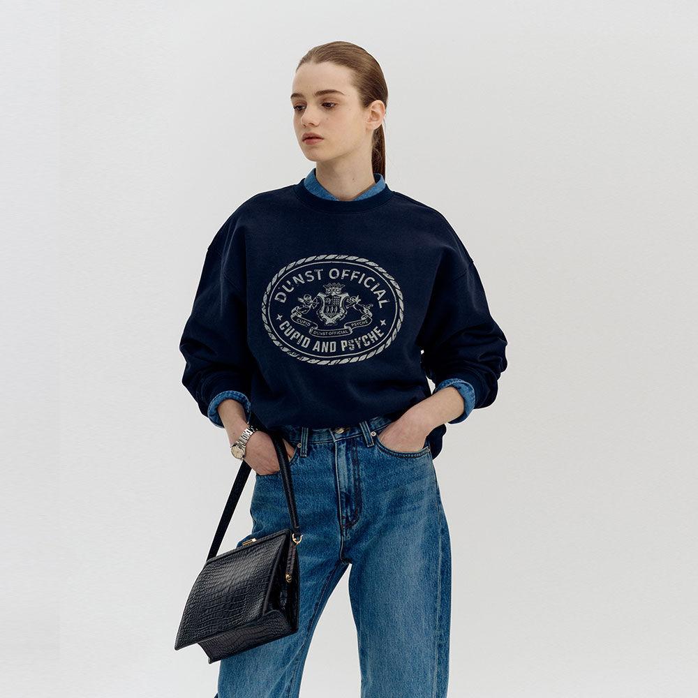 UNISEX CUPID CAMPUS SWEATSHIRT FRENCH NAVY_UDTS2A102N3