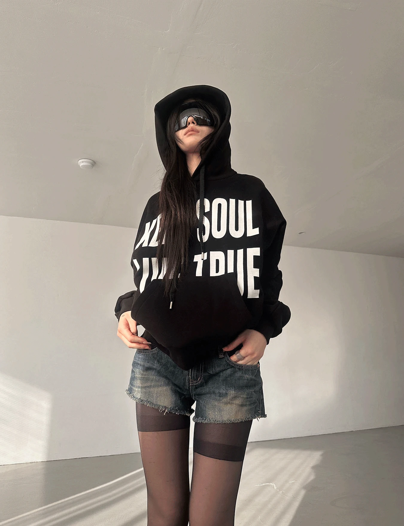 soul lettering hoody (2color)