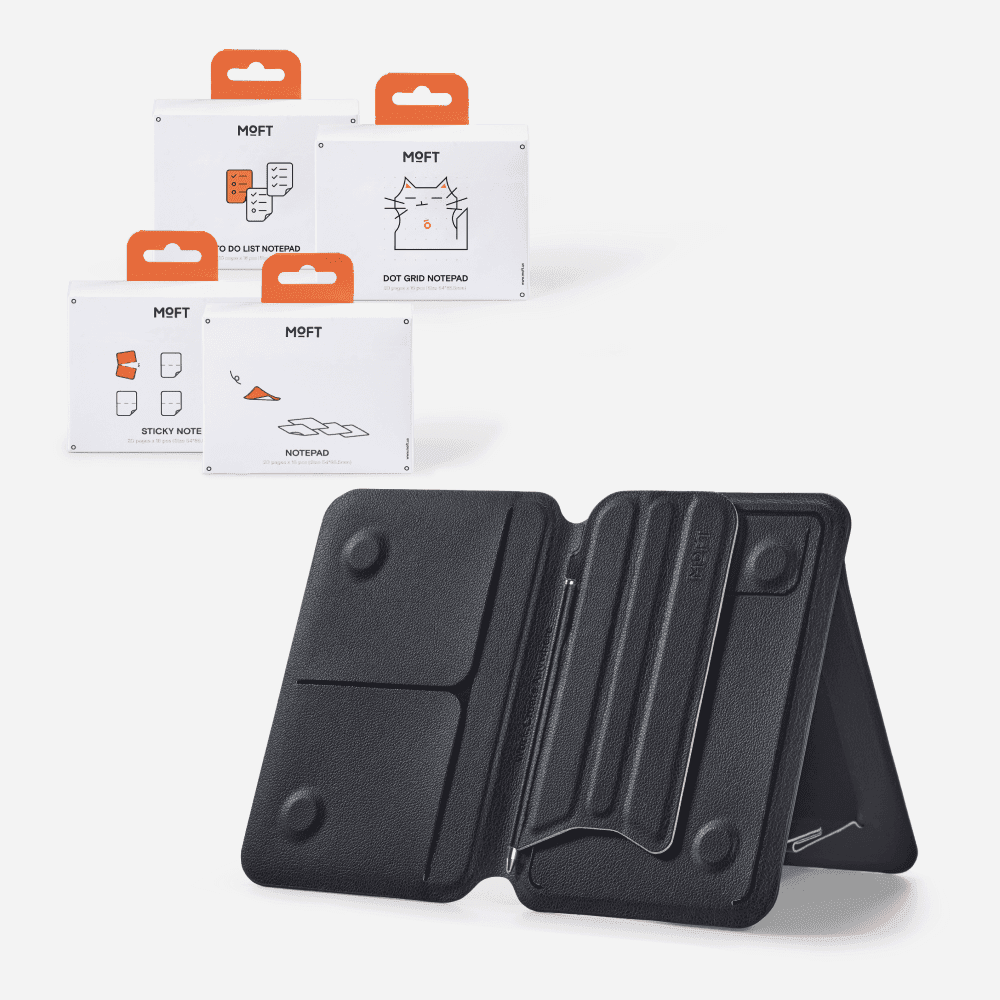 Snap Flow - Note Stand + 1 Notepad Set* / Jet Black x Jet Black