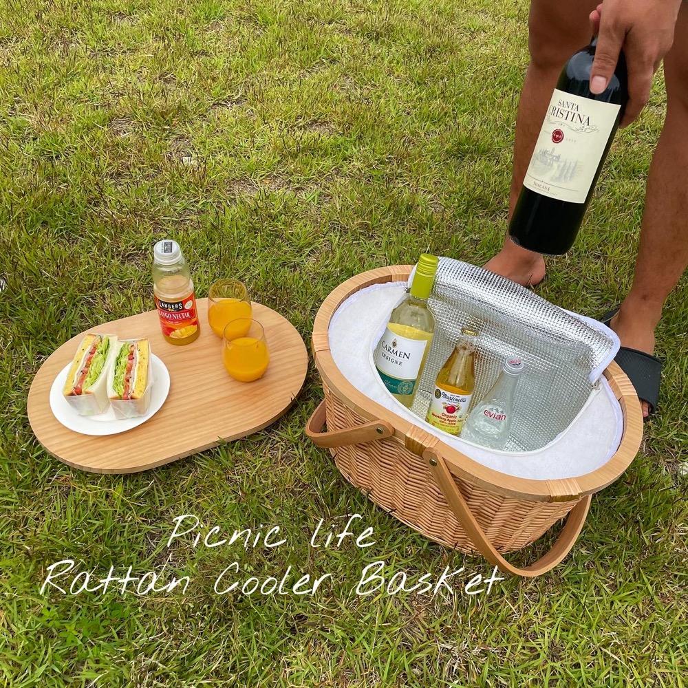 [당일배송][자체제작]라탄 쿨러바구니