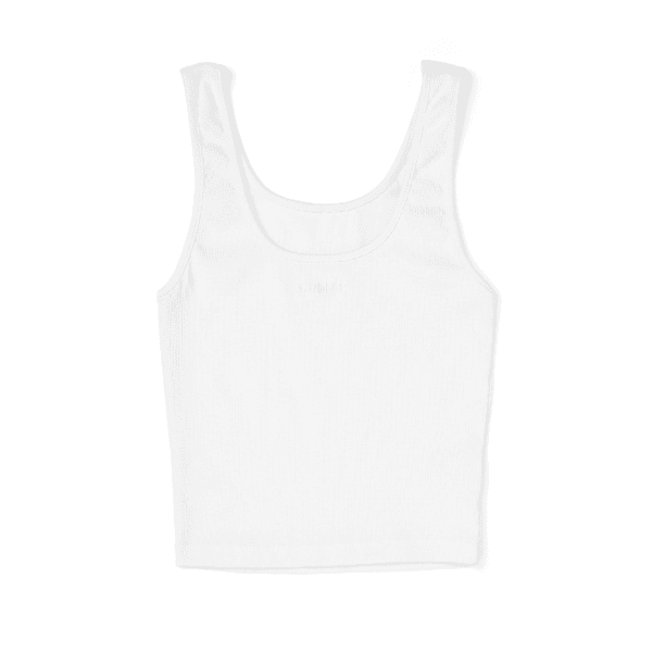 Logo Sleeveless Cropped Top(White)