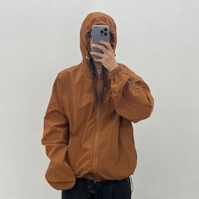 [1+1할인] 기획특가 고프코어 투웨이 후드 바람막이 (6Color) 윈드브레이커 스트링 야상 자켓