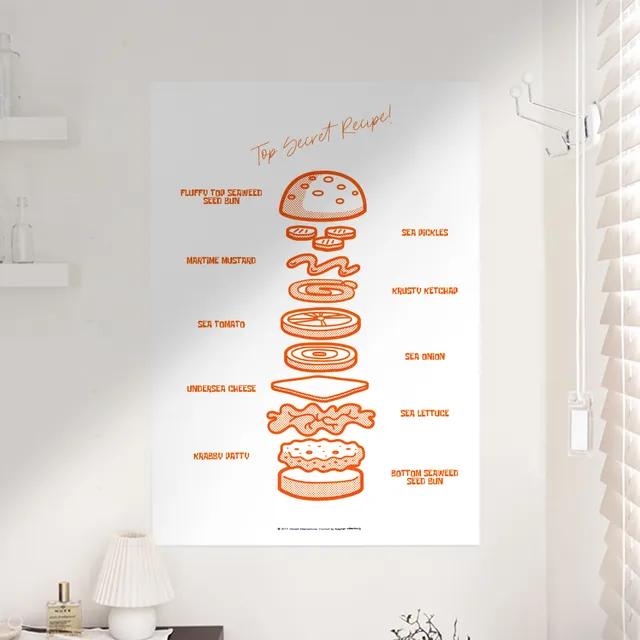 스폰지밥 패브릭포스터 (Krabby Patty)
