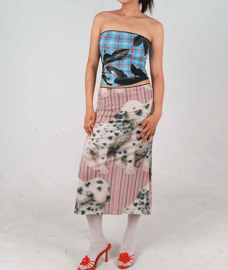 DALMATIAN MIDI SKIRT