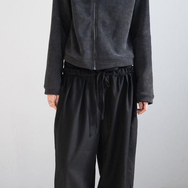 [12/18 순차 출고] Pleated Wool Wide Slacks (Black/2size)