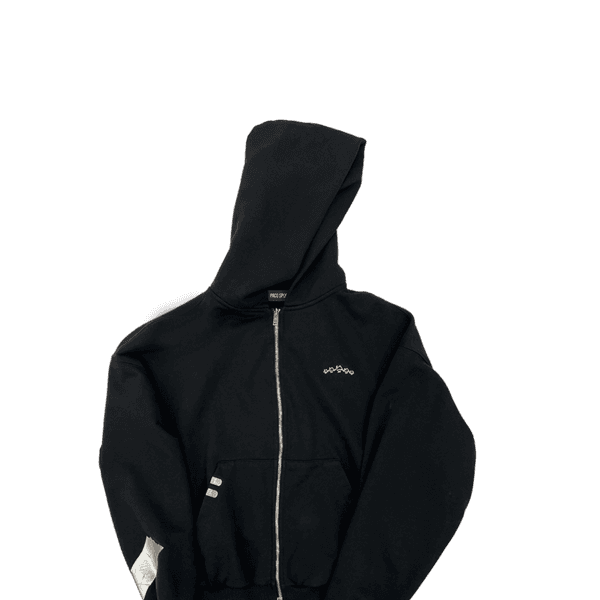 ALLDAY ZIP UP HOODIE - BLACK