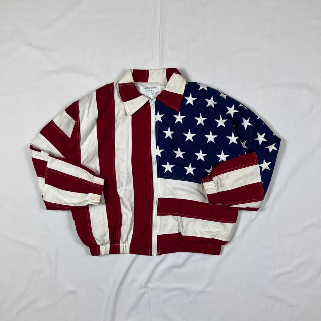 90s 빈티지 usa 성조기 블루종 자켓 | 후루츠패밀리