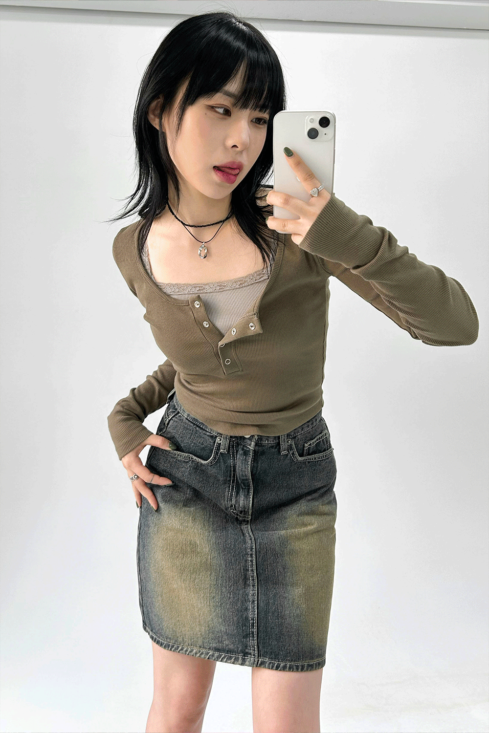 [ACUBI CLUB] 와이드 유넥 스냅티 (5colors)