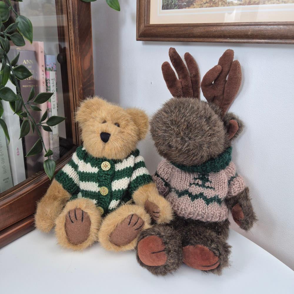 [BOYDS BEARS] 보이즈베어 초록 스웨터 빈티지베어 소품