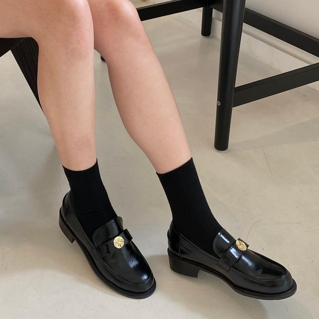 arte ribbon loafer black