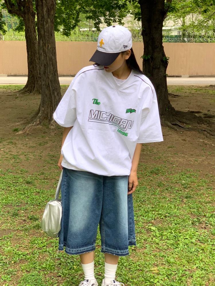 [남녀공용] 1896 나일론 반팔 맨투맨 /3color