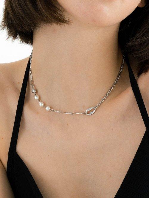 펄리모어(PEARLY MORE)  스와 포인트 데일리 체인 목걸이 - 후기 | 무신사