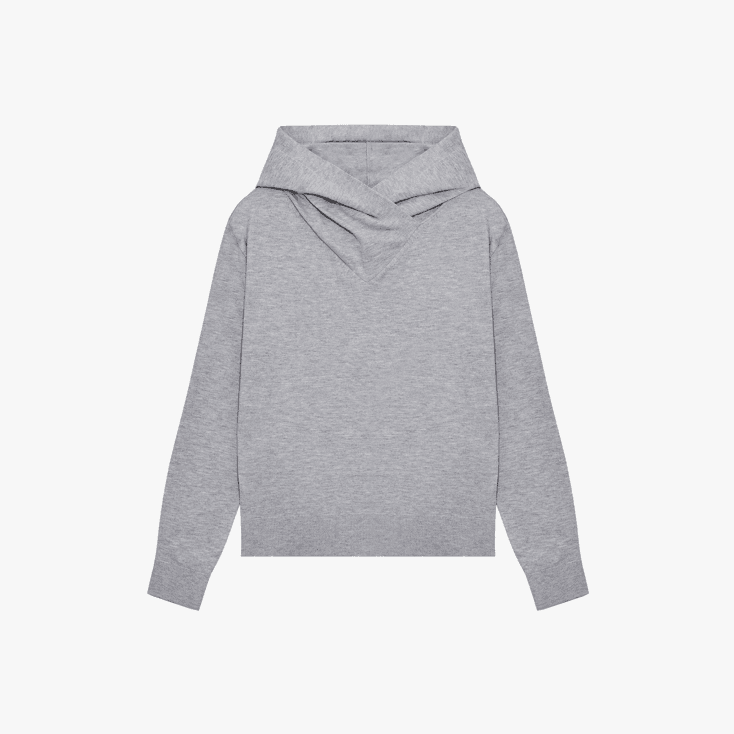 saros knit hooded - Light Gray(1)