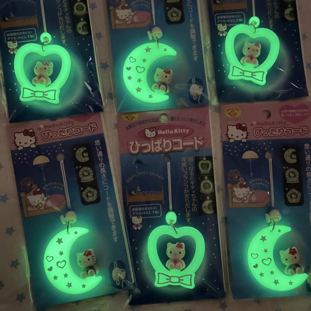 야광 키티 줄 팬던트