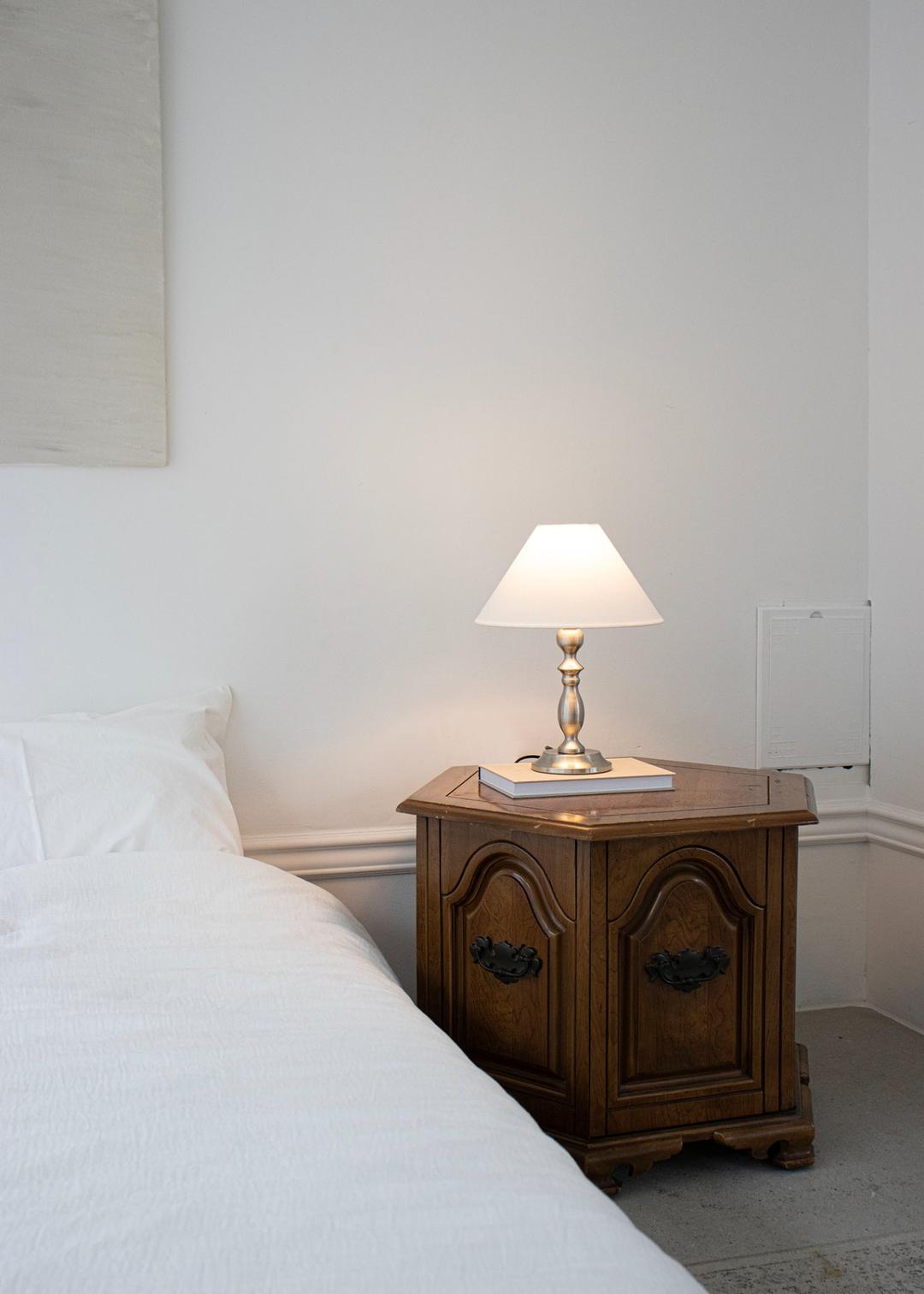 Antique Table Lamp Silver