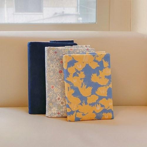 blue fabric book cover (3colors)