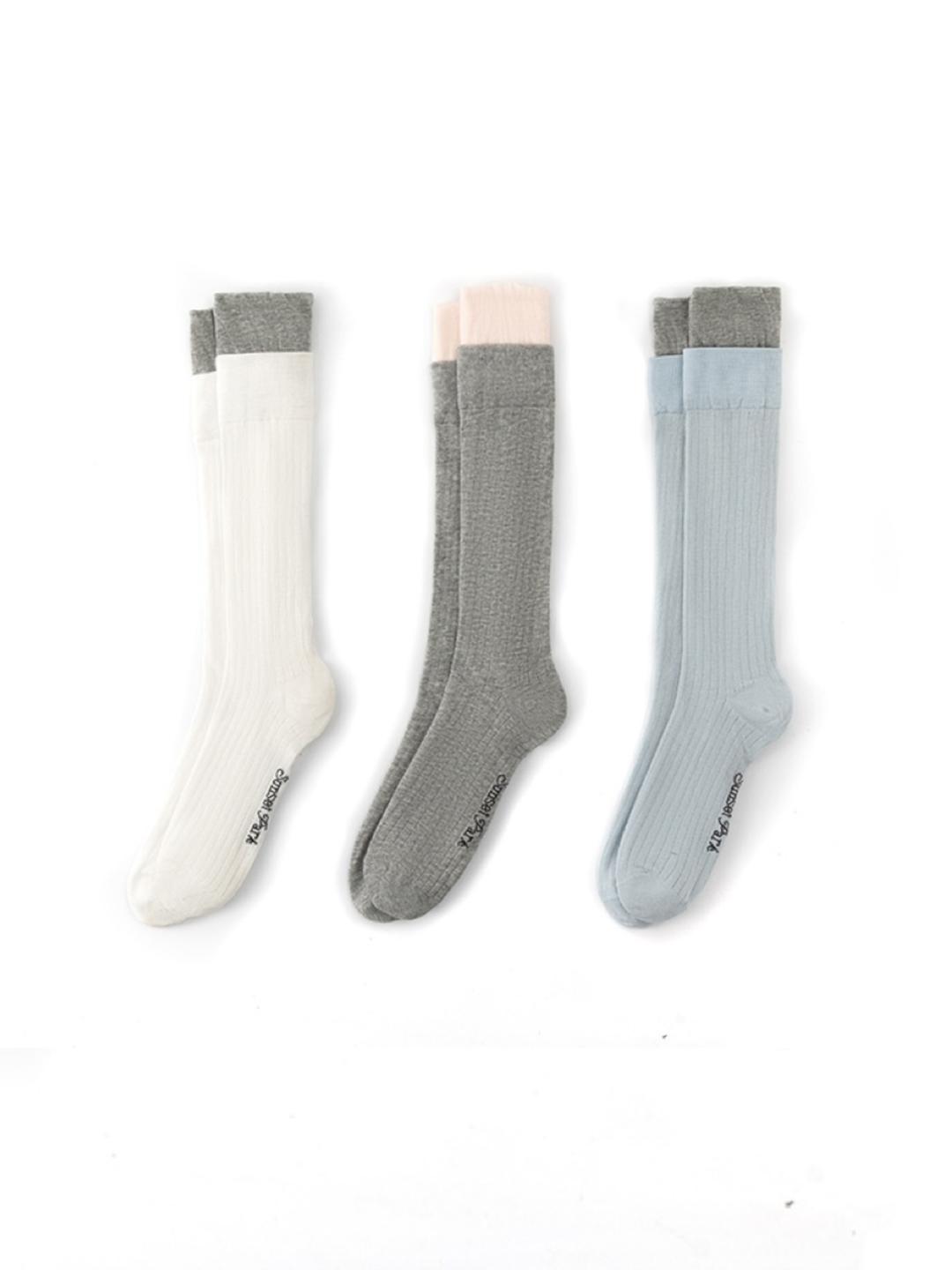 SunsetPark Layer Thin Socks (3color)