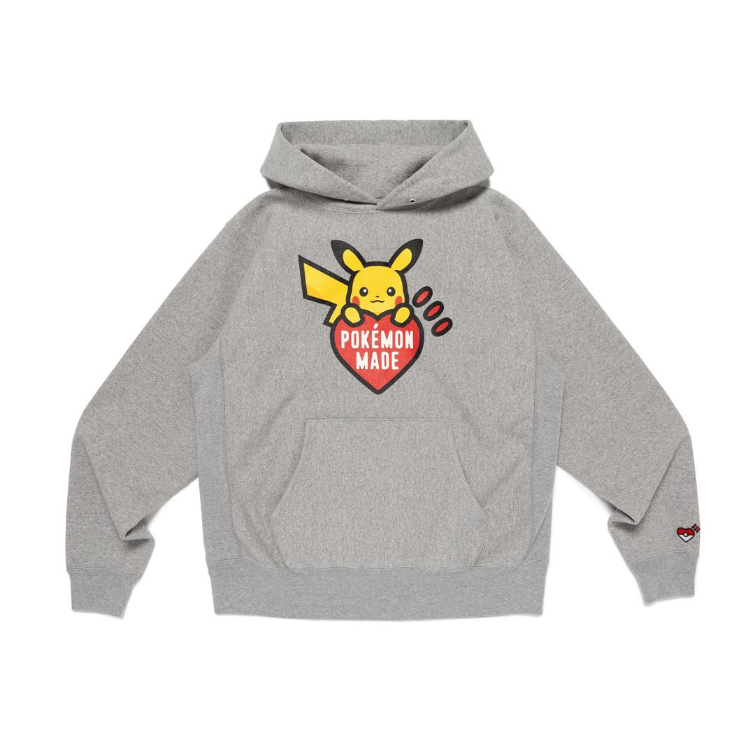 POKEMON MADE HEAVYWEIGHT HOODIE - GRAY / S