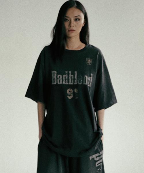 선 페이디드2 1/2 티셔츠 - 블랙