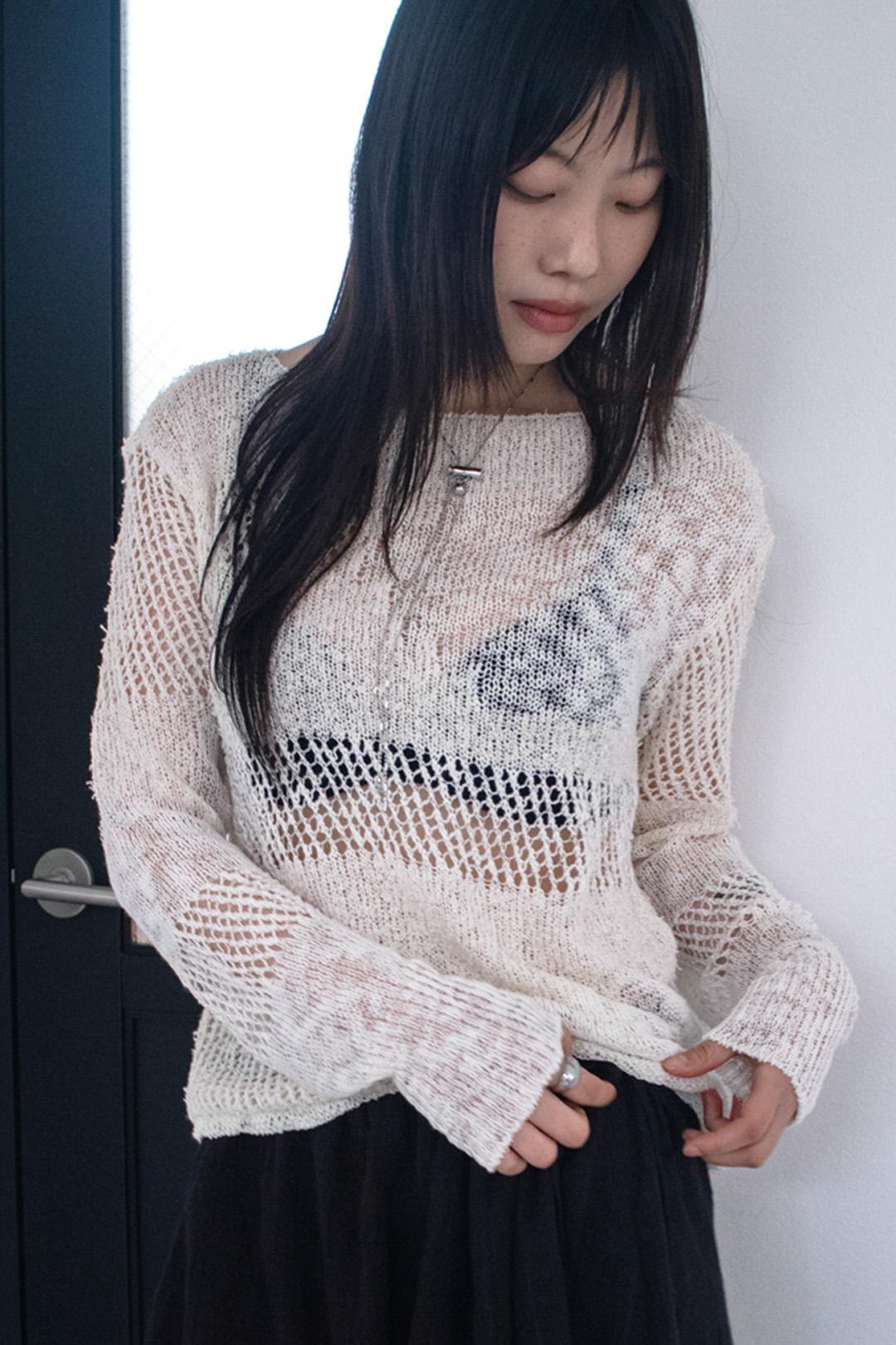 Punching Loose Fit Knit
