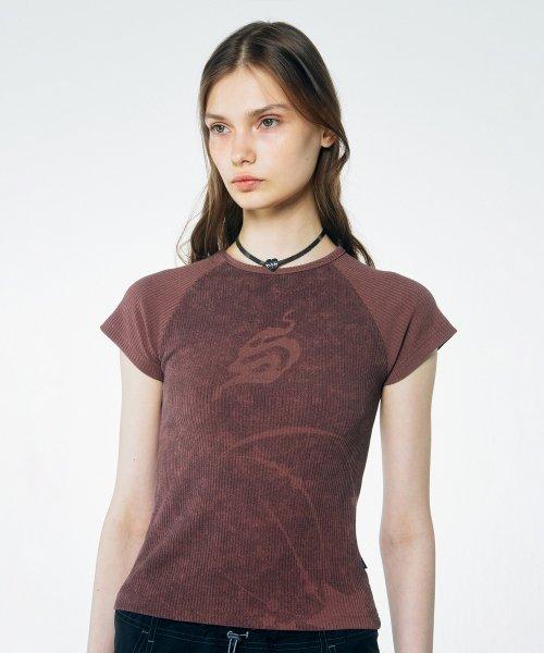 Brushed Crop Top Berry