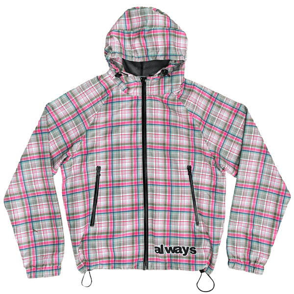 Always do what you should do plaid Mサイズ plaid bandemic jacket - blue/green/brown – always do what you