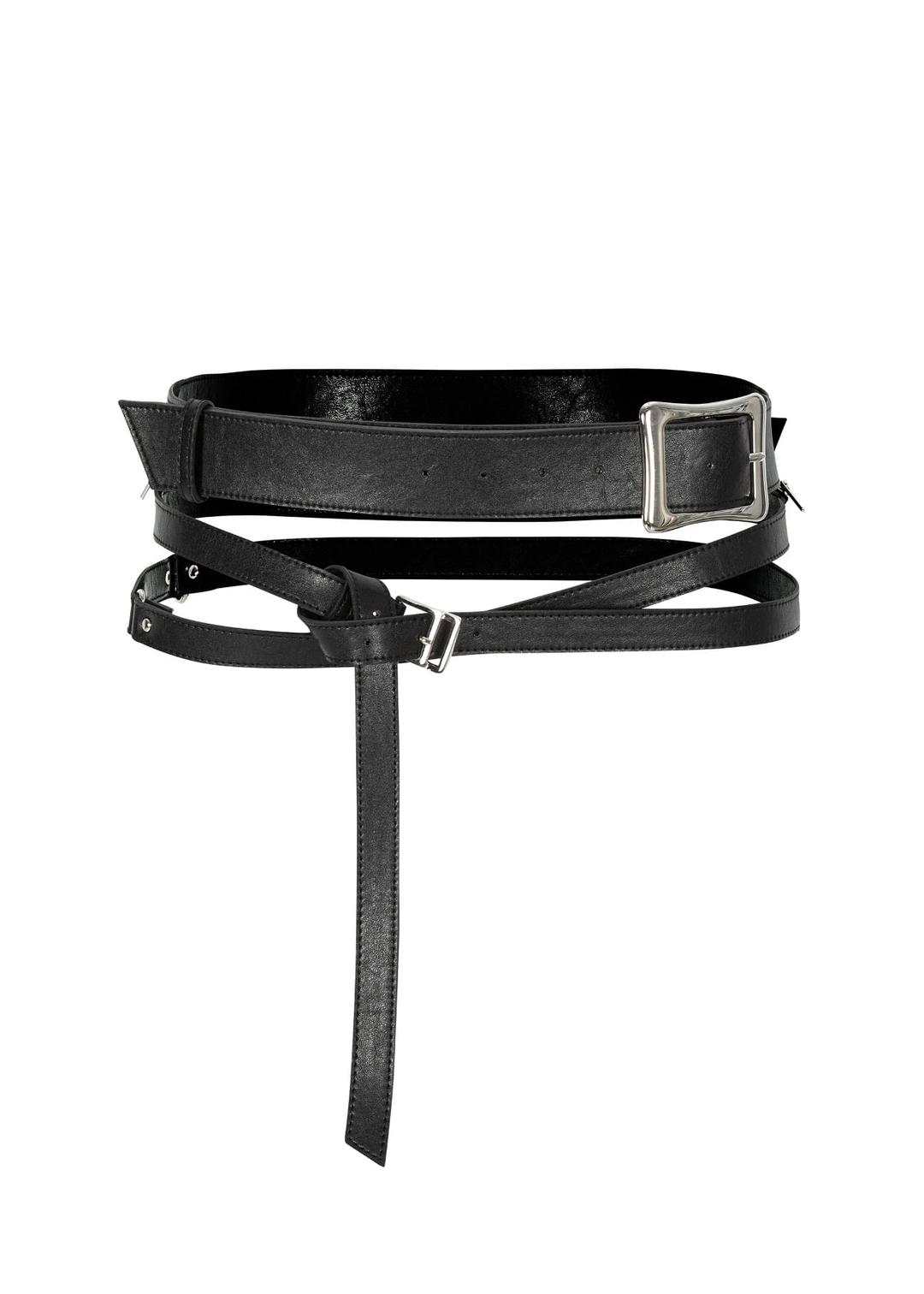 DUAL LAYERED BELT, BLACK