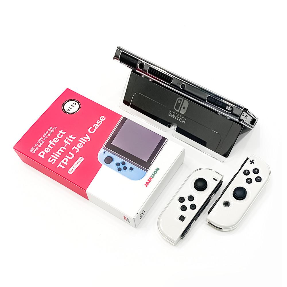 닌텐도 스위치 OLED 신형 올레드 케이스 투명 커버 파우치 TPU 악세사리 SO01