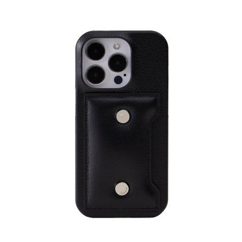 [22FW]CIRCLE  PADDING iPHONE 14 PRO CARD CASE - BLACK