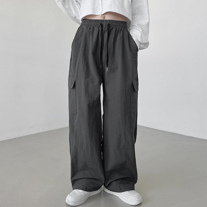 하이제시카 / 남녀공용 가격실화 나일론 카고 와이드팬츠