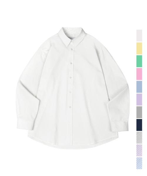 솔리드 옥스포드 오버셔츠 - 11 COL