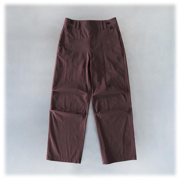 SUMMER SCORE EMBROIDERY PANTS (BROWN)