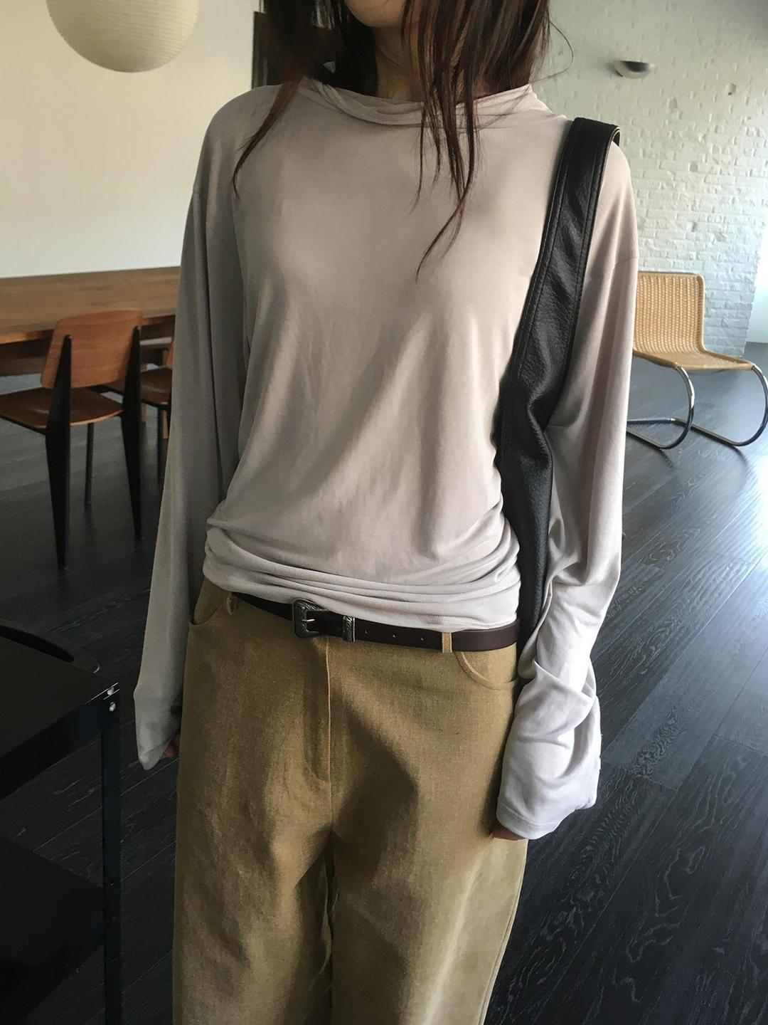 미엔느 [미엔느] soft drape modal tee / 소프트 드레이프 모달 티 (3col) 일주일 소요