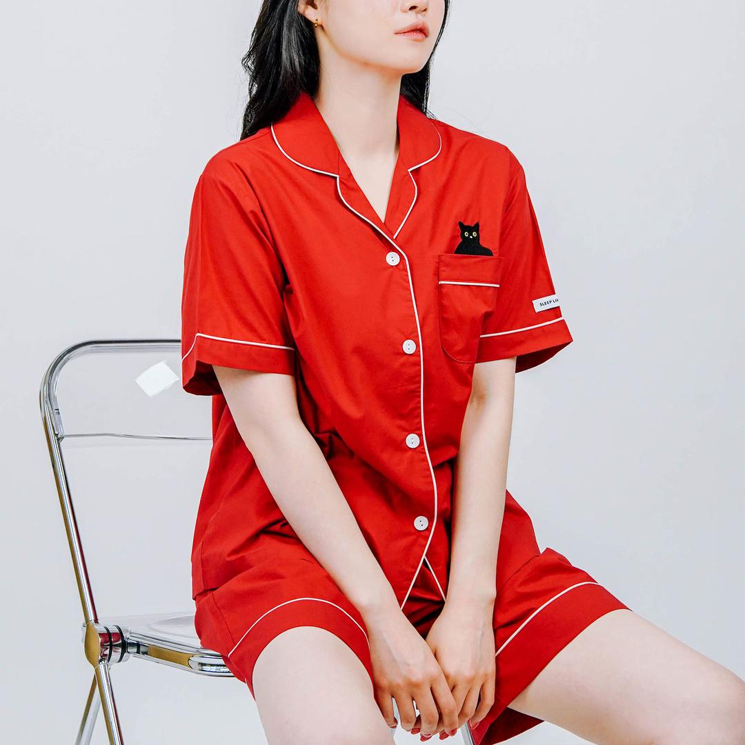 네로 솔리드 에어로 반팔 파자마 [여성]