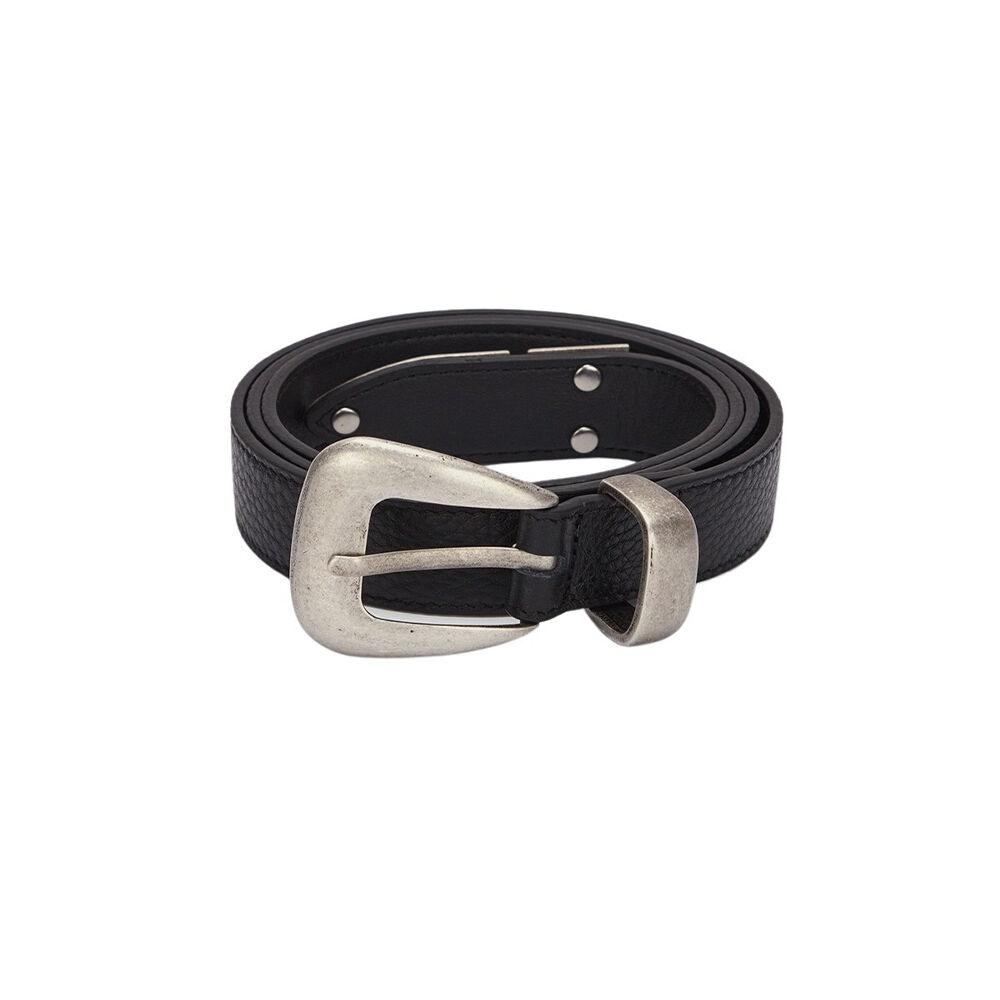 WESTERN STYLE BELT IN BLACK