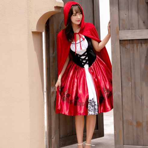 로리돌스 롱 빨간 망토 코스프레 2P세트 COS1256 - 코스튬 | 쿠팡