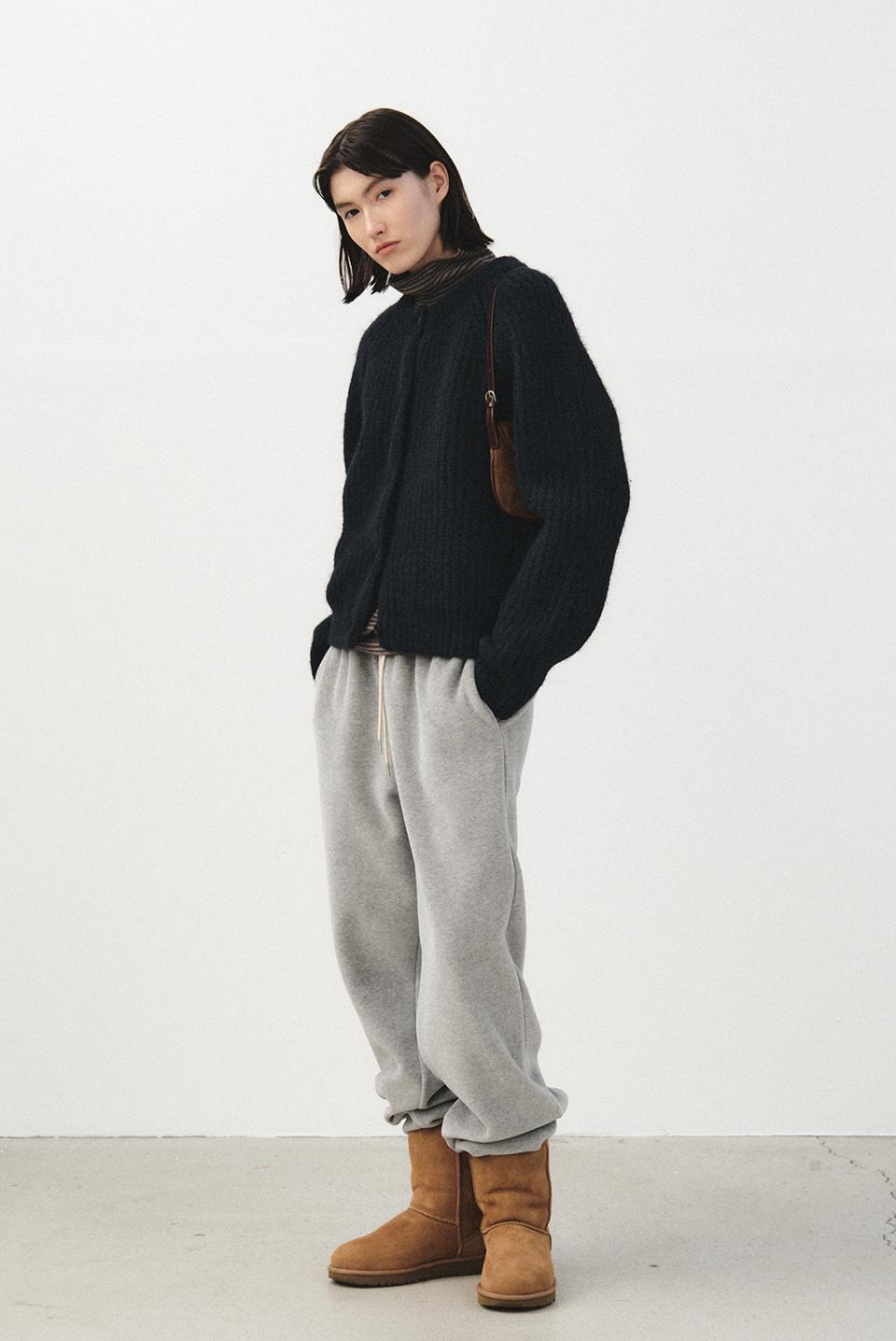 velour PK jogger - grey