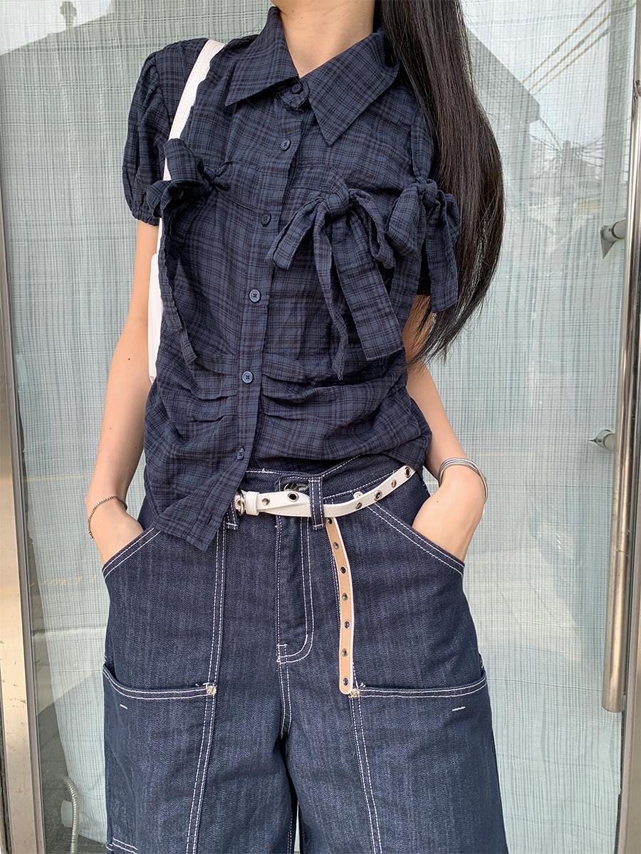 minute ribbon shirt (2color)