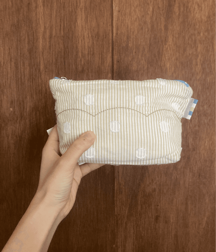 [summer buying product]  옅은 스트라이프 그리고 동그라미 파우치