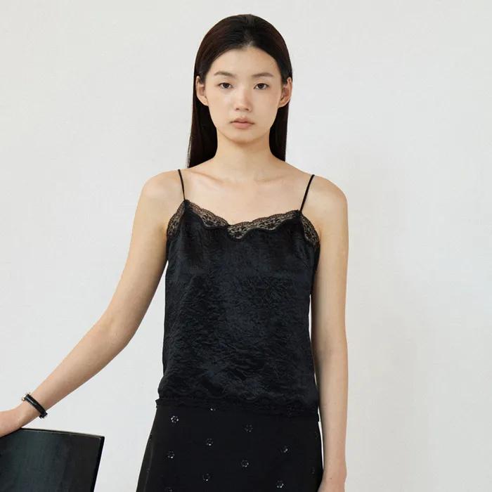 [3차리오더]RITZEL CAMISOLE TOP (BLACK)