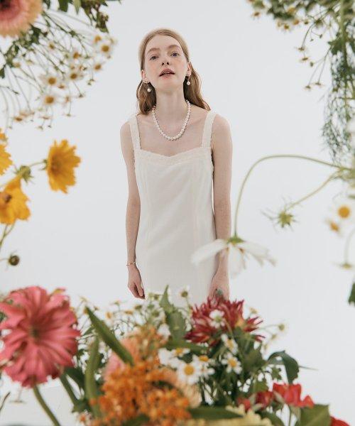 ワンピース BAU by Bride And You ODETTE Square neck Threequarter Sleeve BRIDE AND YOU