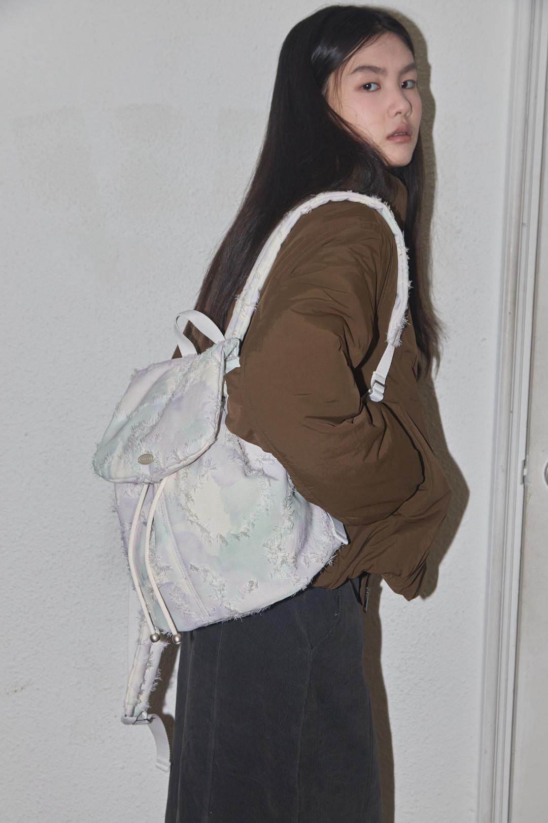 Porcelain backpack - Purple Green