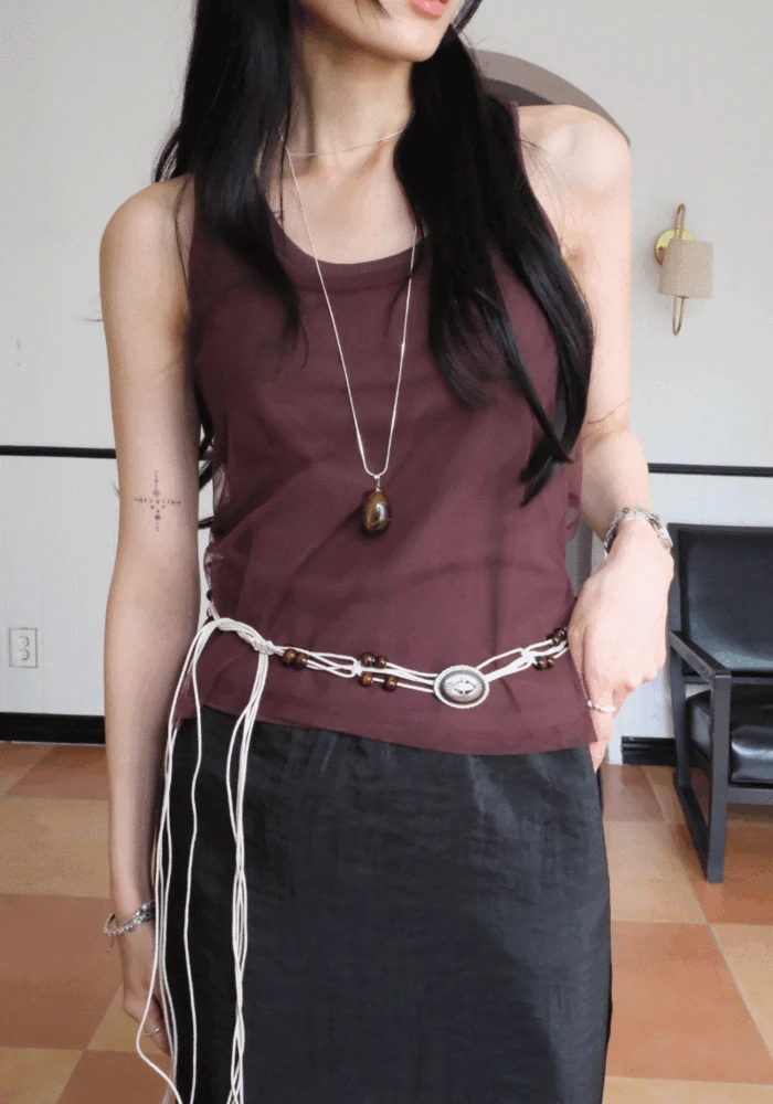 매쉬 레이어드 나시 (4color)