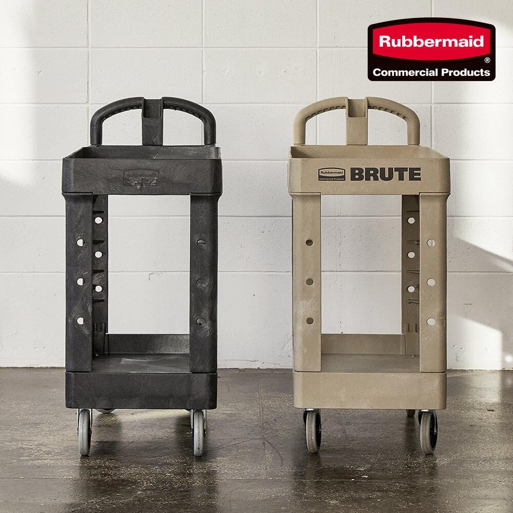 러버메이드 2단 다용도 이동 카트(소/중-검정,베이지) 450088 452088