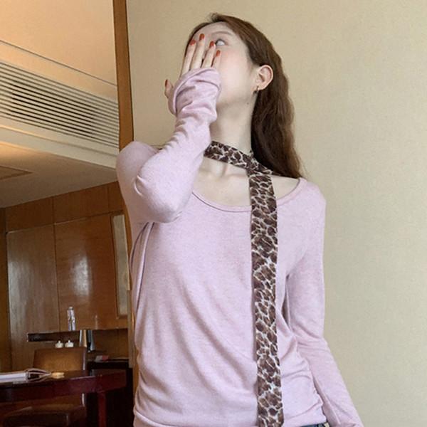 Pink Leopard Tie T-Shirt