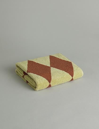 [에디션] 페이스 타월 - 아몬드그린 아가일 (1P)