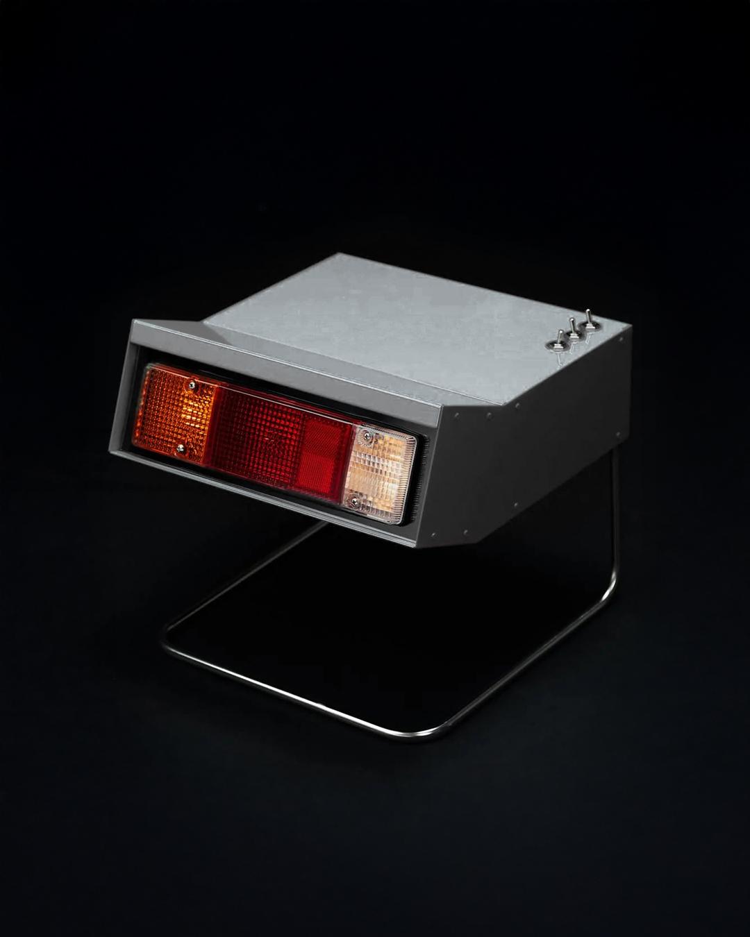 Mo_&_A Delica Car Light / Side Table Steel