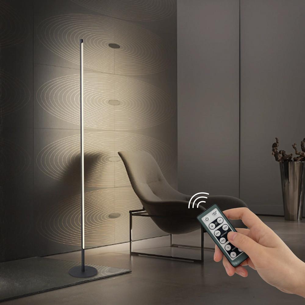 북유럽 플로어 장스탠드 LED 조명 스탠드 거실등 LE-019 블랙